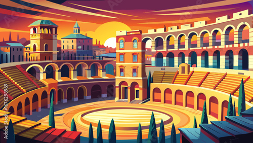 Verona Arena, Italy
An ancient Roman amphitheater stands proudly in the city center, its timeless arches echoing performances from antiquity to today’s vibrant cultural stage.