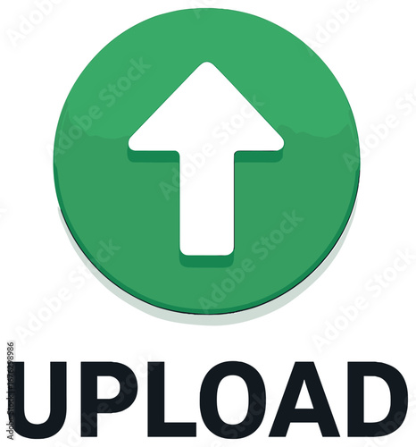 Digital upload 3d icon set. featuring upload button, arrow, cloud, loading, and file transfer symbols