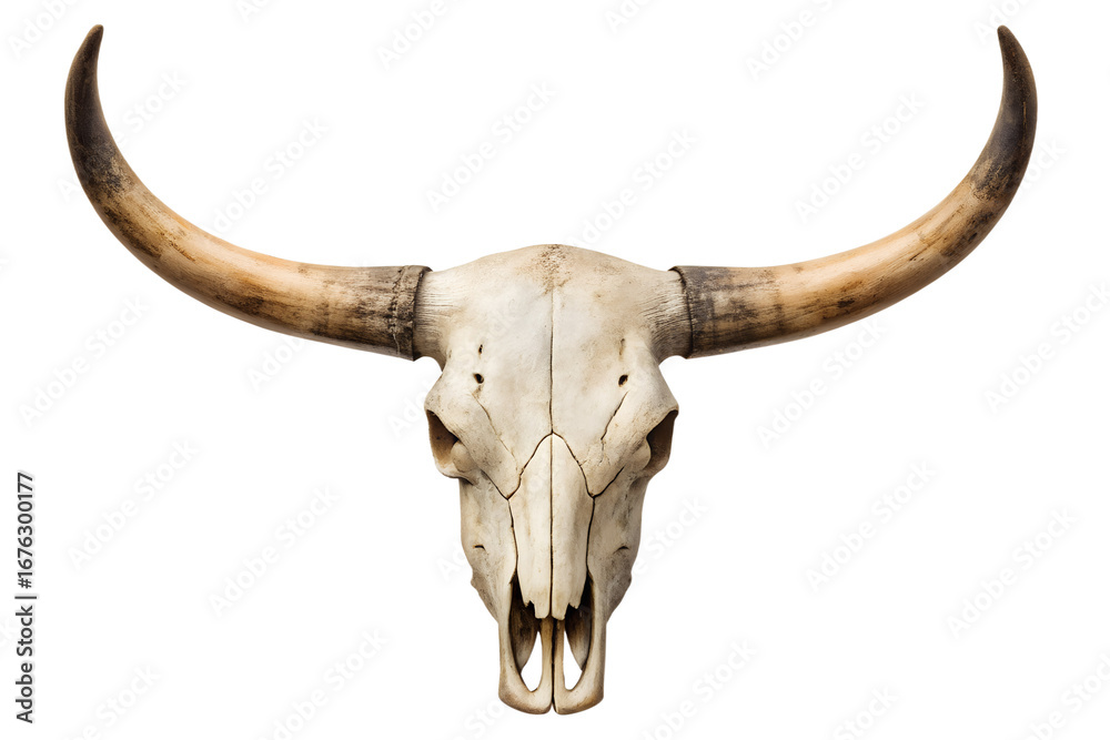 Fototapeta premium Longhorn Skull A Majestic Symbol of the American West