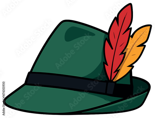 Fashion accessories flat icon set. featuring hat, feather, brim, and stylish wear symbols
