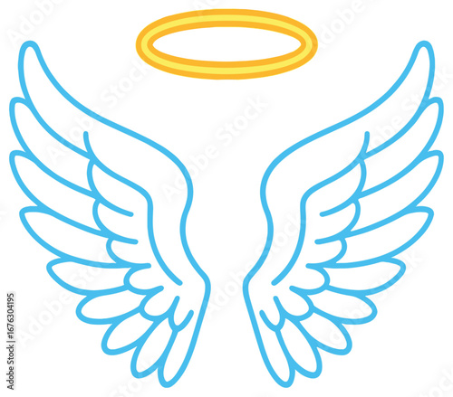Religious symbols 3d icon set. featuring halo, angel wings, cross, dove, bible, chalice, fish, and candle