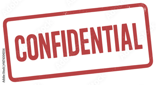 Confidential document concept vector with red stamp effect for data security and privacy