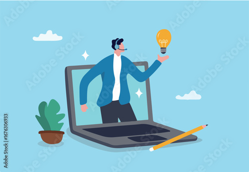 Customer service support or help desk to solve customer problem, assistant agent professional, online representative help customer solving problem, help desk staff talk on headset on computer laptop.