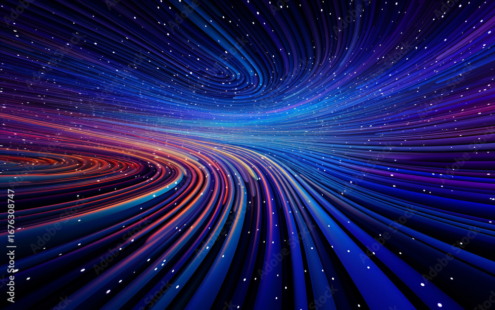 Fototapeta premium Abstract Space Travel