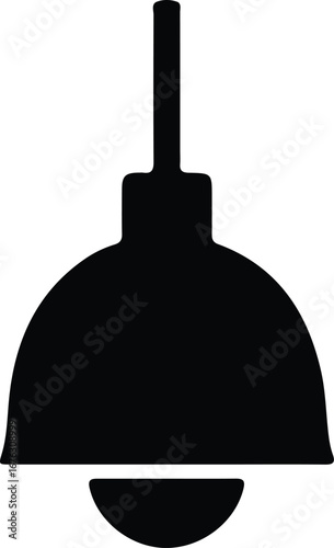 Illustrator Vector Dome pendant light fixture lighting equipment silhouette