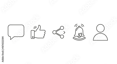 Social Media Icons for Engagement and Interaction