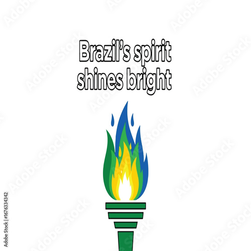 Brazilian pride: A hand holding the flag of Brazil.