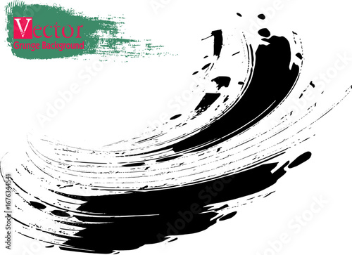 Grunge Urban Background. Texture Vector. Dust Overlay Distress Grain , Black and white art grunge, Vector brush Stroke, grunge paint element, grunge texture overlay background. Monochrome grunge textu
