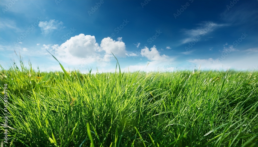Fototapeta premium grass and blue sky