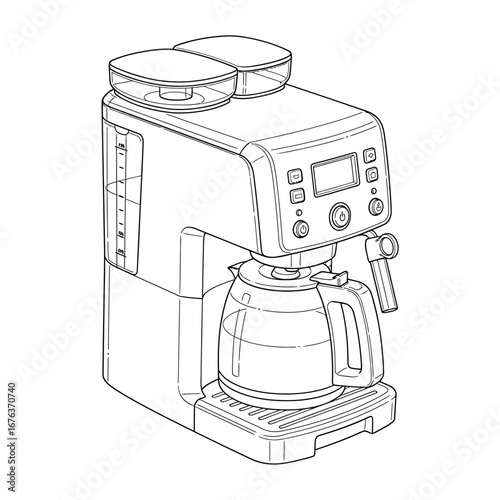Coffee Maker Illustration