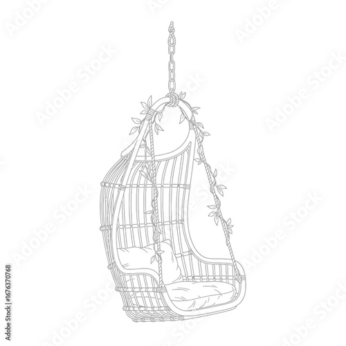 Hanging Chair Illustration