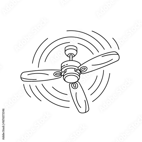 Ceiling Fan Illustration