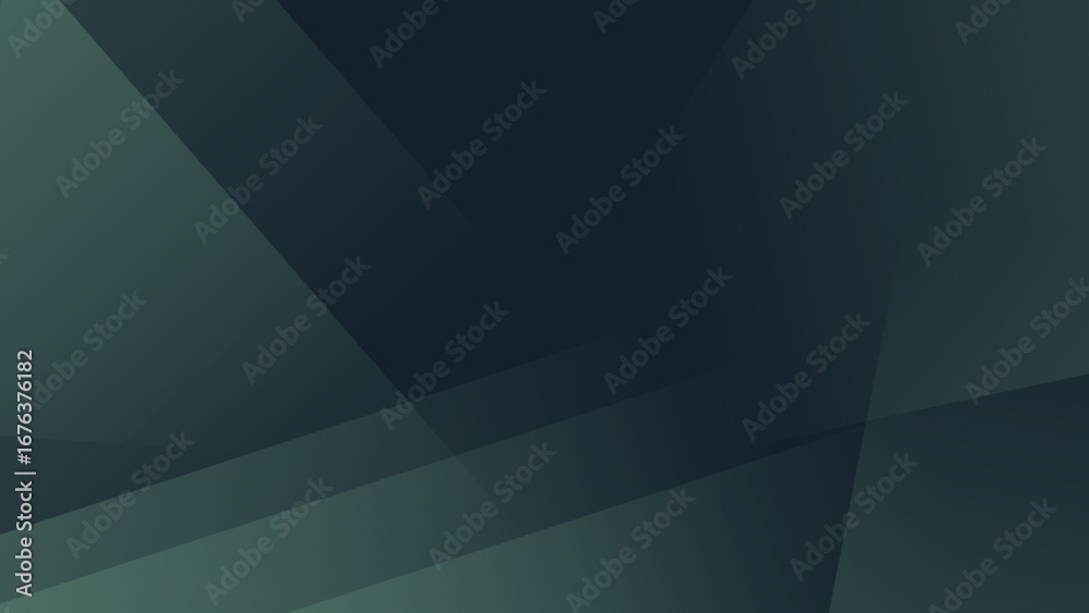 Obraz premium Abstract modern dark green background with geometric shapes, perfect for professional and elegant design.