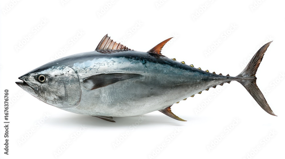 Fototapeta premium Tuna fish isolated on white