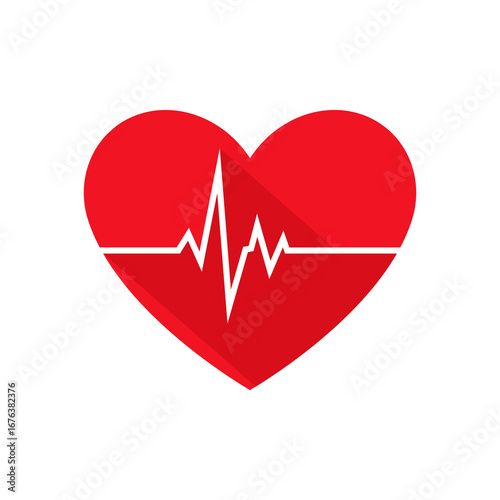 Flat line heart rate monitor template background