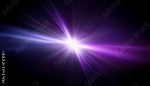 light leak effect with cool purples and whites on a smooth black background create with ai