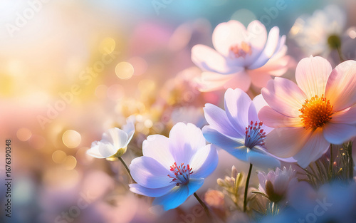 spring flowers background