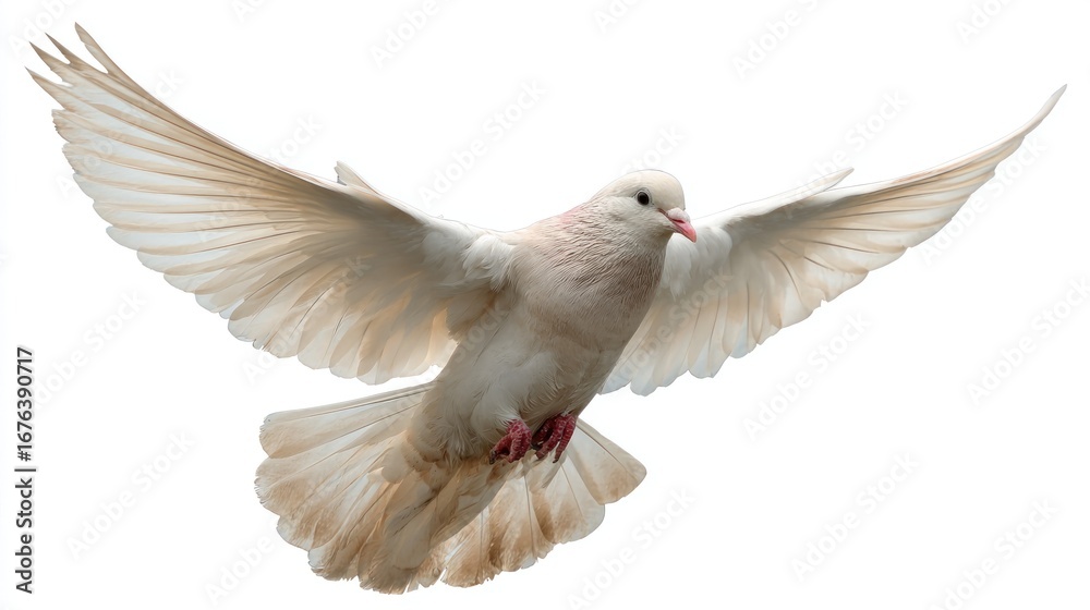 Obraz premium White dove in flight (2)