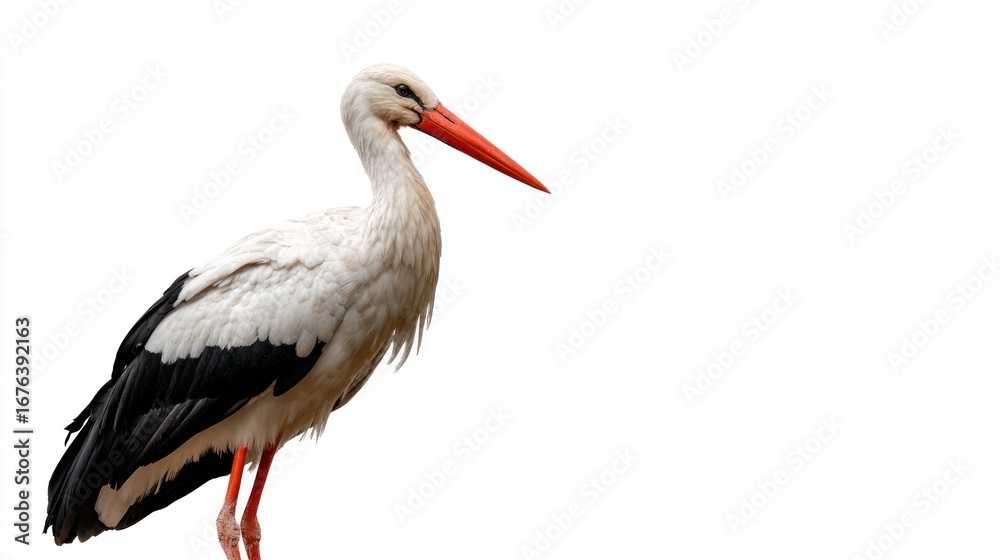 Fototapeta premium White stork profile (2)