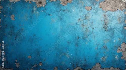 Weathered blue concrete texture cracked