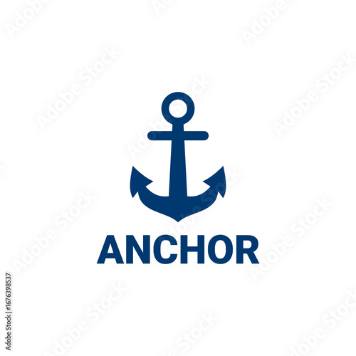 Anchor logo, nautical symbol, pirate, vector, maritime, business, adventure, company, minimalist, template, sea, marine, icon, nautical, ocean, ship, captain