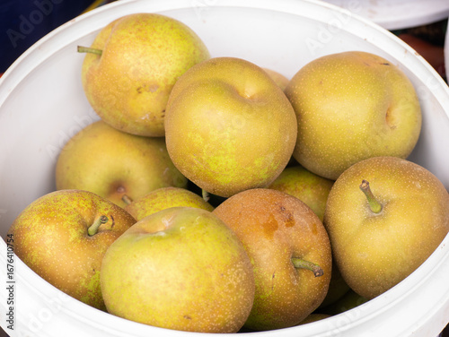 Vegetarian organic pears