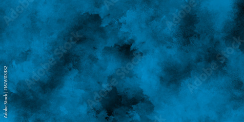 dark blue smoke background, abstract blue watercolor, navy blue or watercolor and black texture, beautiful dark gradient hand drawn by brush grunge Illustration painting background.