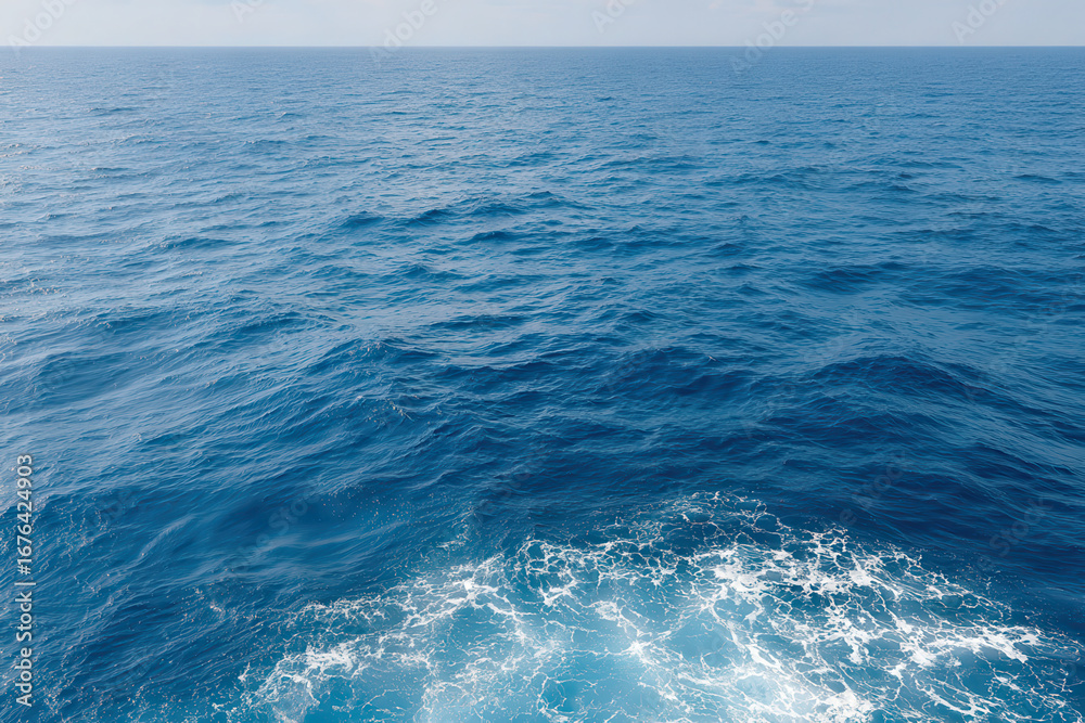 Fototapeta premium essence of ocean surface from above this aerial view reveals subtle unseen marine currents gracefully flowing below