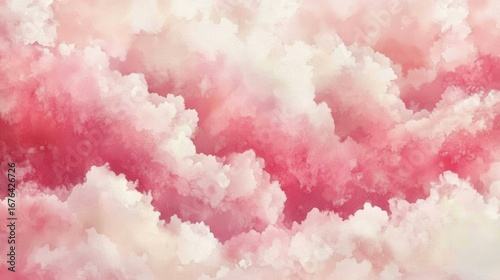 Soft Pink and White Cloud Background for Dreamy Atmosphere
