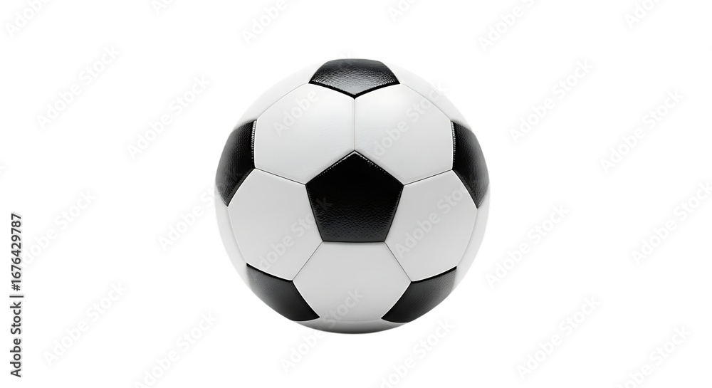 Fototapeta premium Soccer ball shaped like an egg on a black background