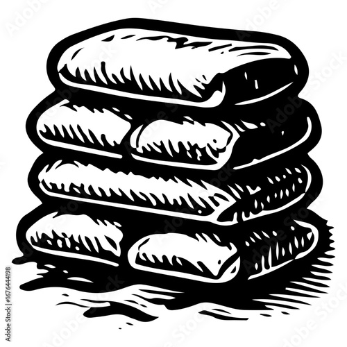 Stacked Sandbags for Climate Change Flood Defense