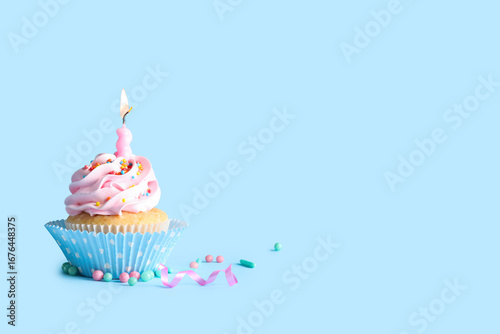 Delicious birthday cupcake ...