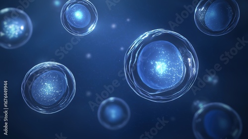 Wallpaper Mural Microscopic view of biotechnology innovation with cinematic dramatic depth, futuristic life sciences concept Torontodigital.ca