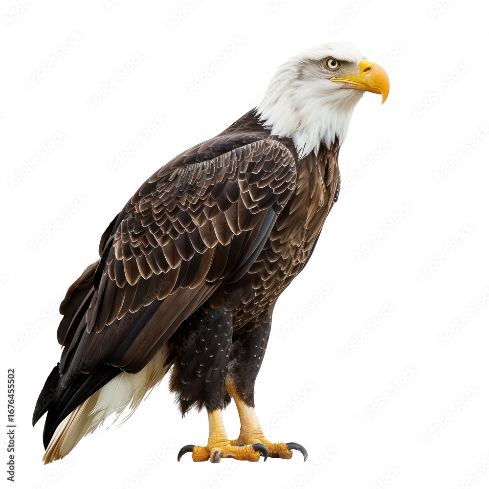 Obraz premium Eagle full body isolate on transparent background