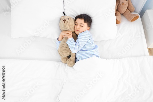Cute little boy with teddy ...