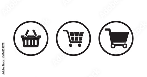 Shopping cart icon., Web store shopping cart icon,shop buy logo symbol sign, Vector illustration eps 10.