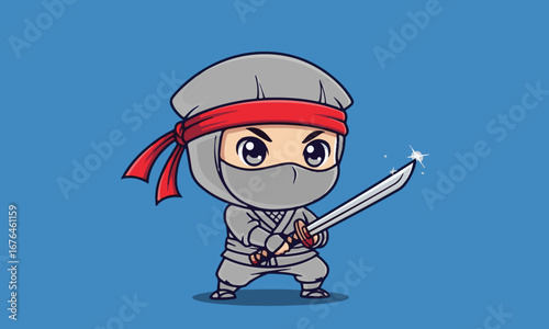 Little Ninja Mascot Character