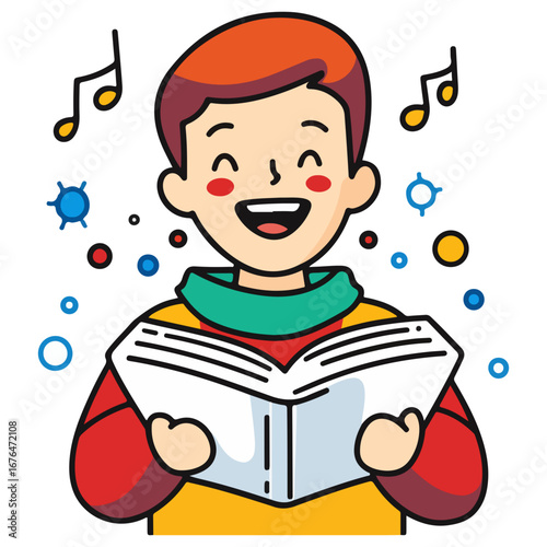 caroling, singing hymns, christmas, christmas eve, festival, vector, transparent background, person, icon, cute, xmas, winter, cold, celebration