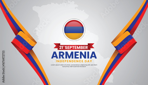 Armenia independence day design illustration