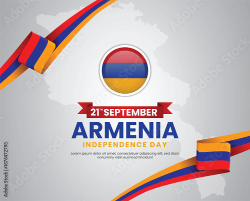 Armenia independence day design illustration
