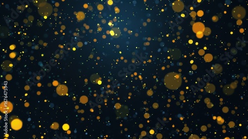 Digital Universe Art: Colorful Twinkling Stars, Galaxy Dust & Dynamic Glowing Effects