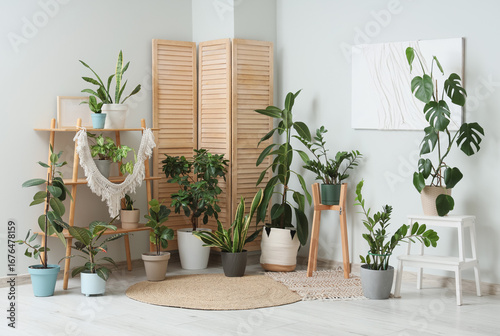 Wooden shelving unit with d...