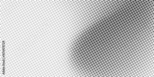 Background with monochrome dotted texture. Polka dot pattern template. eps10