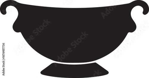 Silhouette of Classical Urn Shape