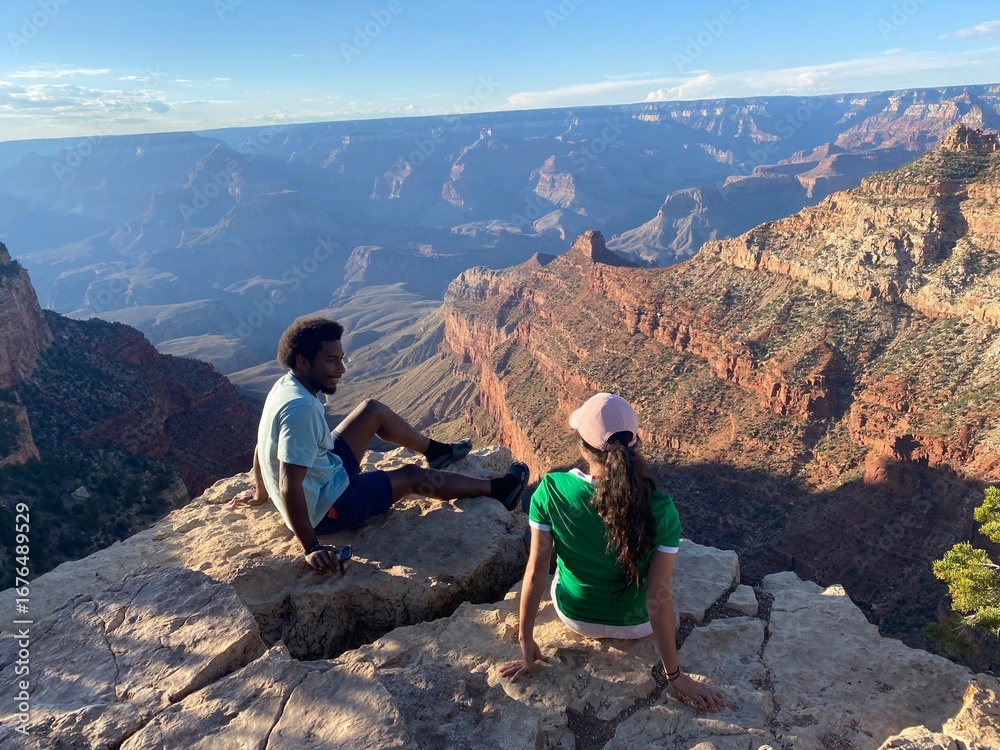 Fototapeta premium couple in the mountains
