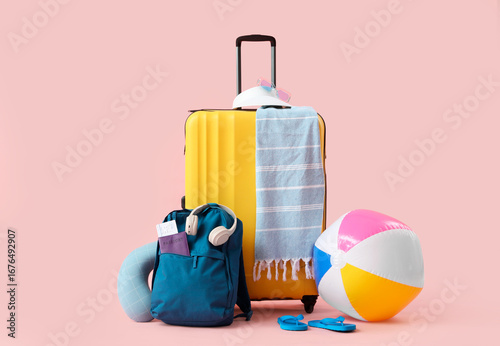 Suitcase, backpack, inflata...