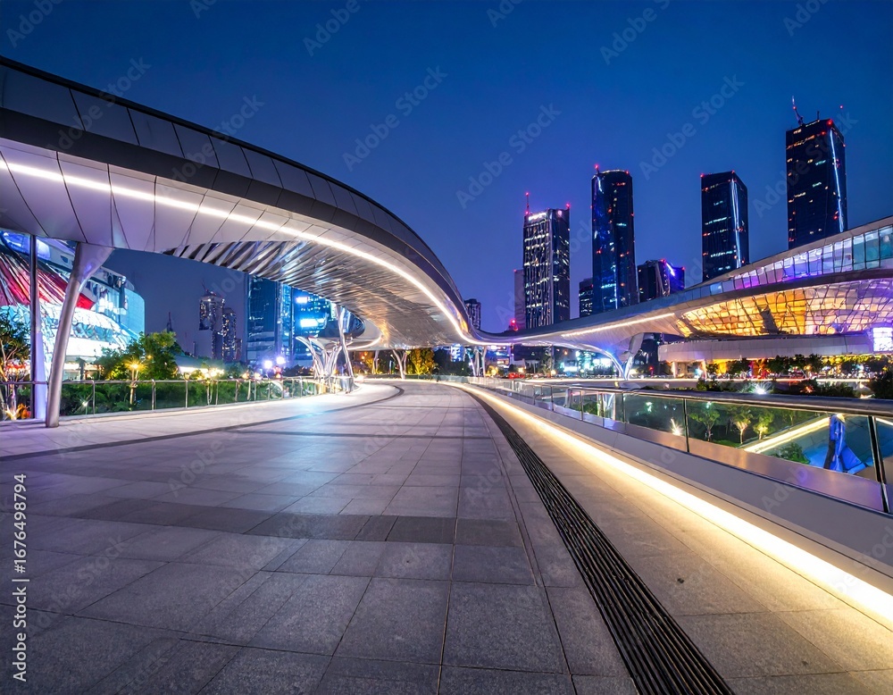 Fototapeta premium Modern & Vibrant Korea: Trendy Cityscapes and K-Culture Vibes