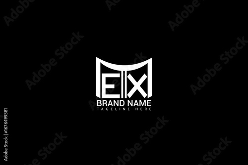 EX Letter Logo Design Modern Minimal Monogram Branding Template Creative Business Identity