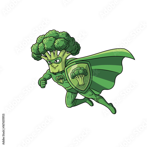 Super Broccoli The Mighty Veggie Superhero