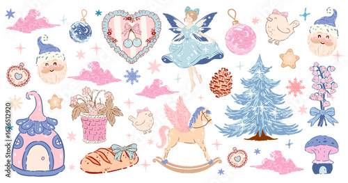 Winter  coquette png clipart, cute, coquette , Fairytale clipart, crafts Bo: ws Coquette, Coquette Winter  , pink ribbon, Ribbon Clipart Gift bow clipart Winter  clipart Decoration Christmas gift